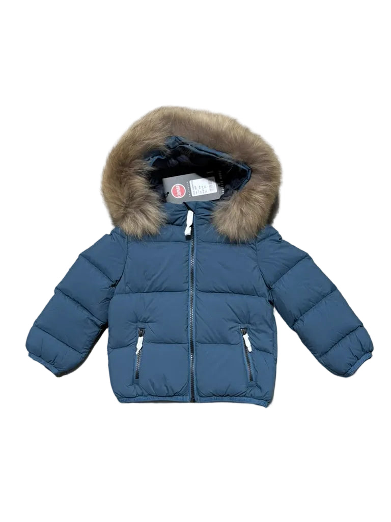 Colmar Baby Fur Trim Hooded Down Jacket