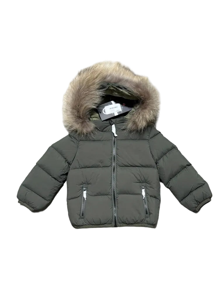 Colmar Baby Fur Trim Hooded Down Jacket