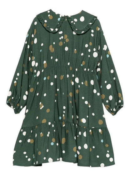 Il Gufo LS Gradient Dots Dress