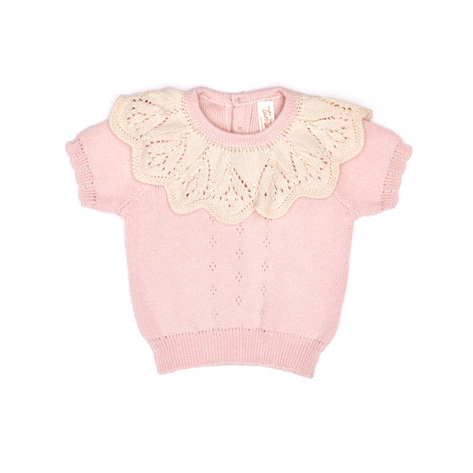Tun Tun Knit Rose Top & Short Outfit