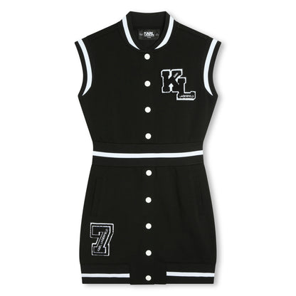 Karl Lagerfeld Button Down Varsity Dress w/ KL Patch