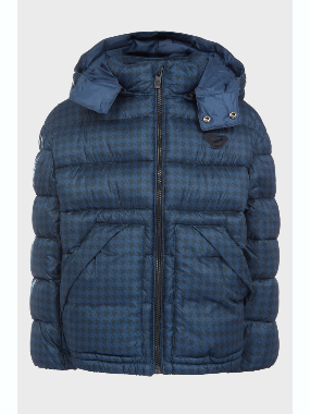 Armani Junior Boys Hooded Puffy Jacket 18-36M