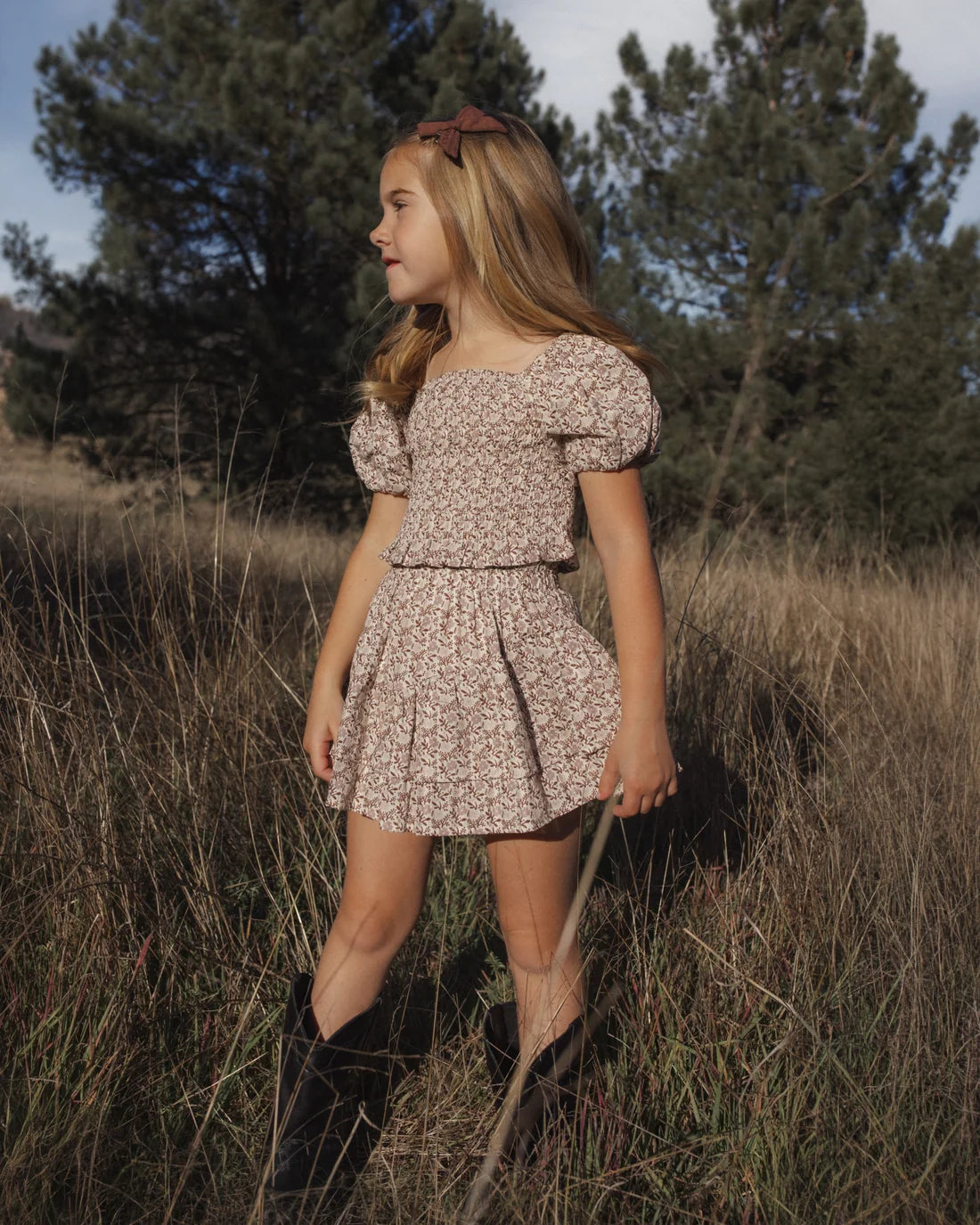 Rylee + Cru Tiered Mini Skirt