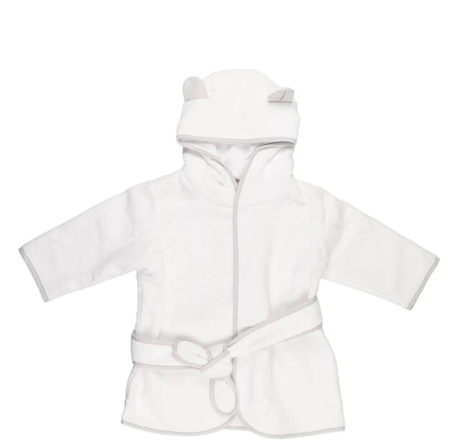 Purete du Babe White Baby Bath Robe