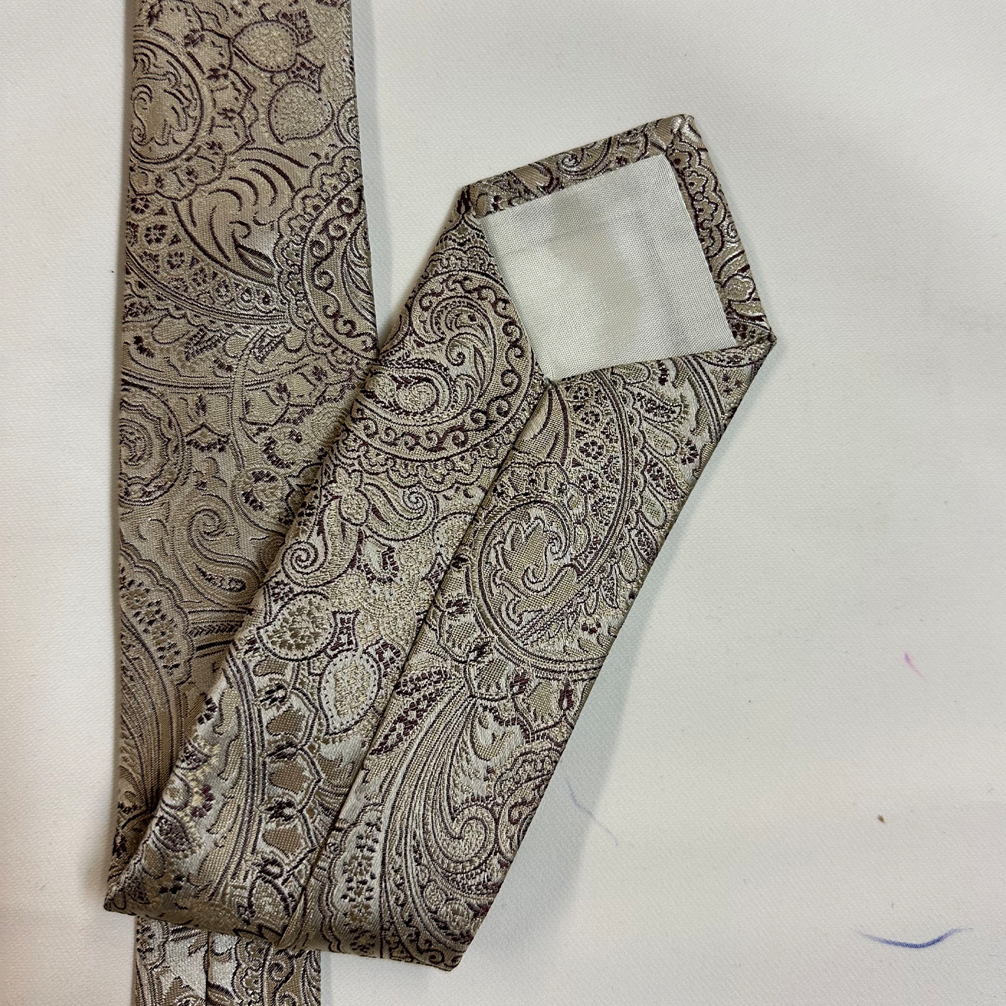 Tuesday's Child Beige-Brown Floral Tie