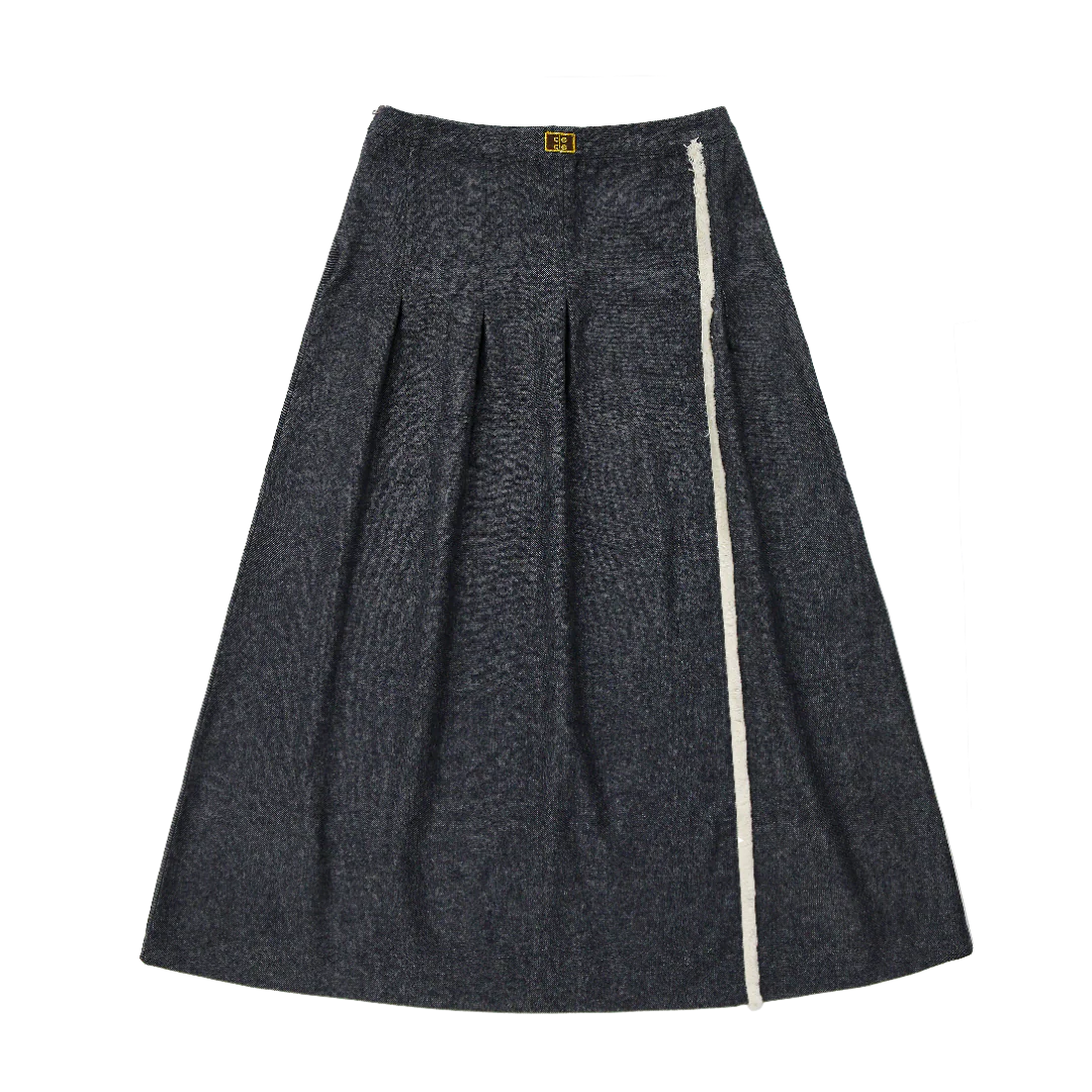 Coco Blanc Side Fringe Skirt