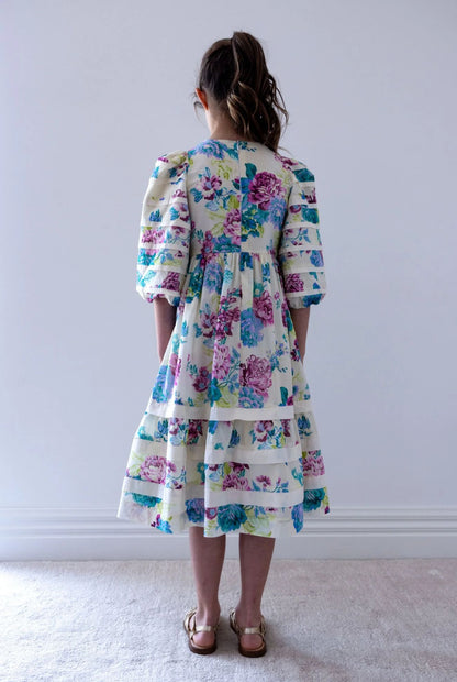 Petite Amalie Jewel Print Voile Dress