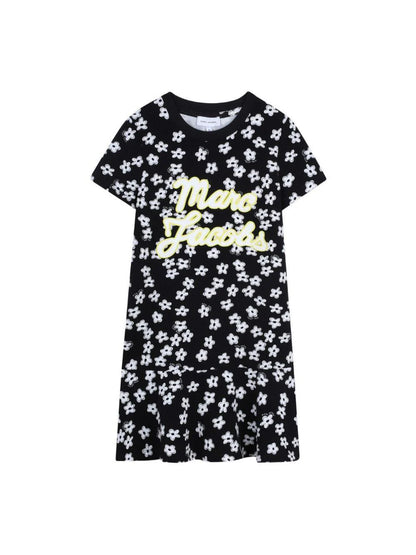 Little Marc Jacobs Floral Print Jersey Dress