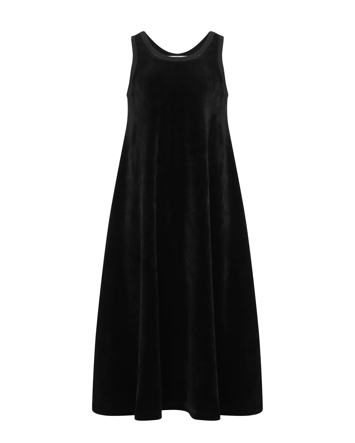 Little Parni Velour Sleeveless Maxi Dress