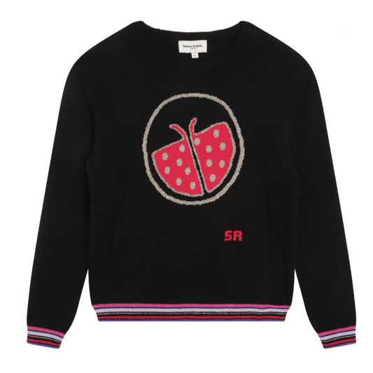 Sonia Rykiel LS Ladybug Print Sweater