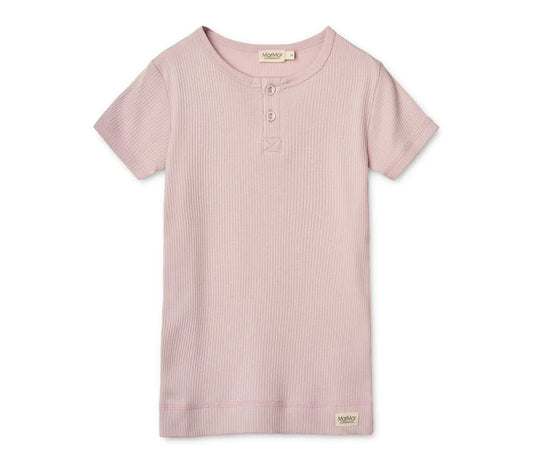 Mar Mar Short Sleeve Ribbed Henley Top