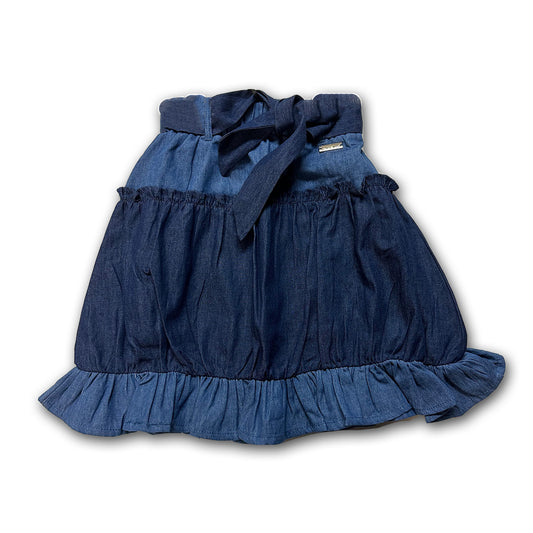 Nicole Miller Chambray Denim Skirt