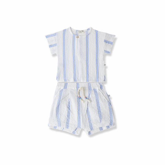 One + Family Portlligat Conca Seersucker Outfit