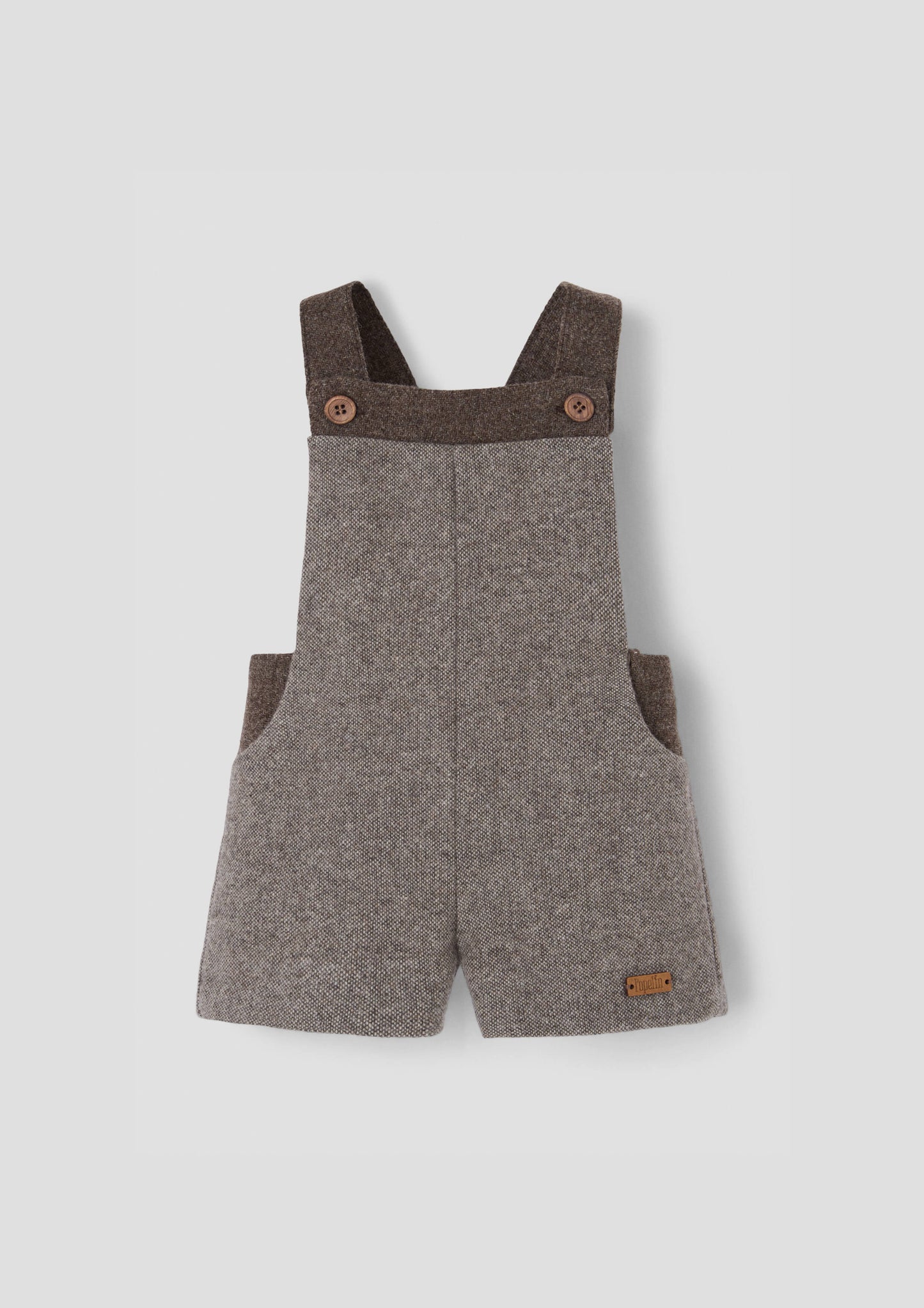 Popelin Fleck Contrasting Dungaree