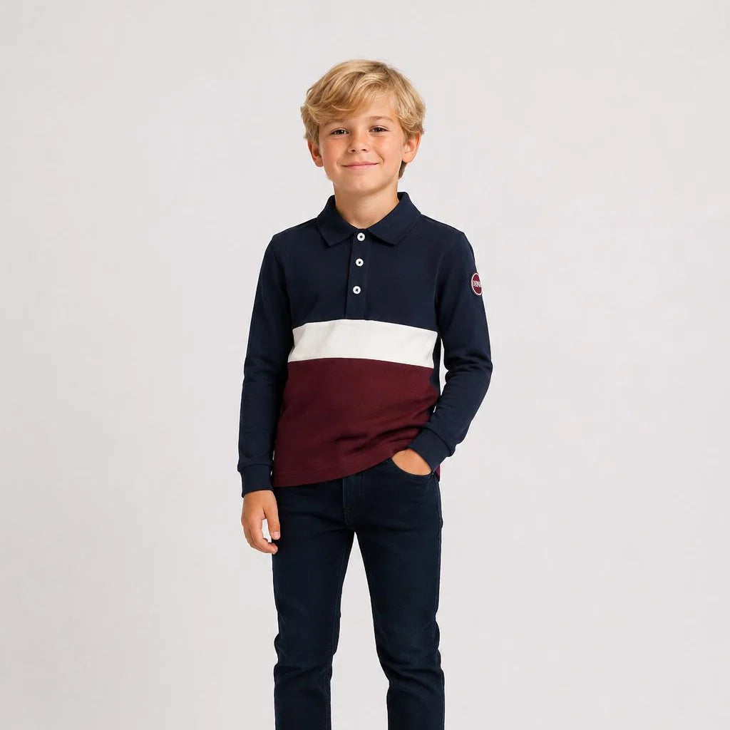 Colmar LS Colorblock Polo Shirt