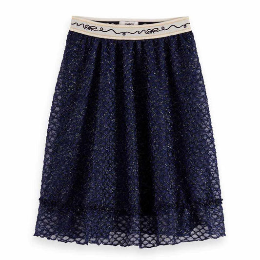 Scotch & Soda Fancy Lurex Midi Skirt