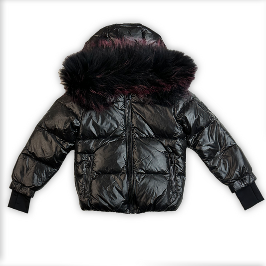 Scotch Bonnet Girl's Puffer Jacket w/ Fur