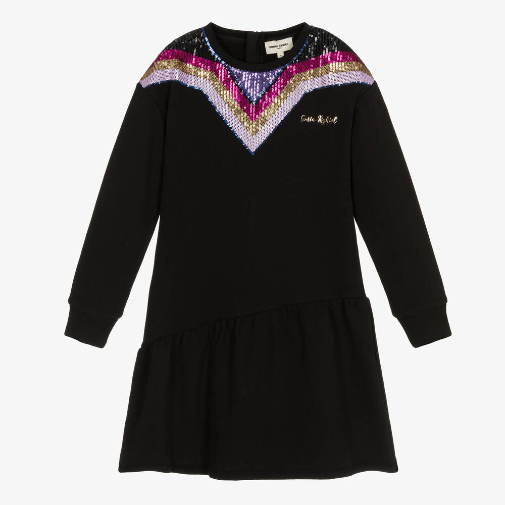 Sonia Rykiel LS Sequin Star Sweatshirt Dress