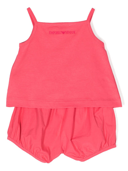 Armani Junior Baby Girl's 2Pc Jersey Tank & Shorts Outifit