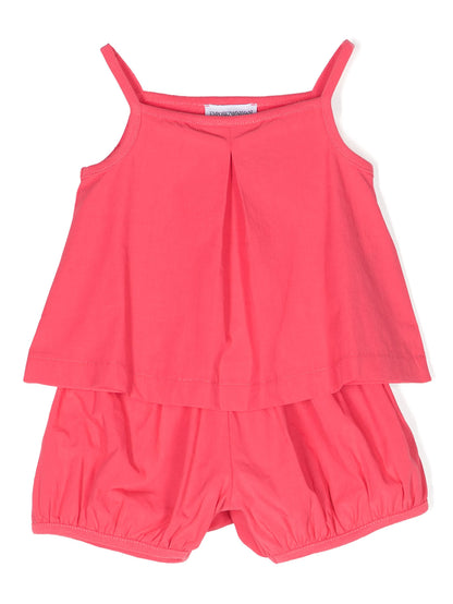 Armani Junior Baby Girl's 2Pc Jersey Tank & Shorts Outifit