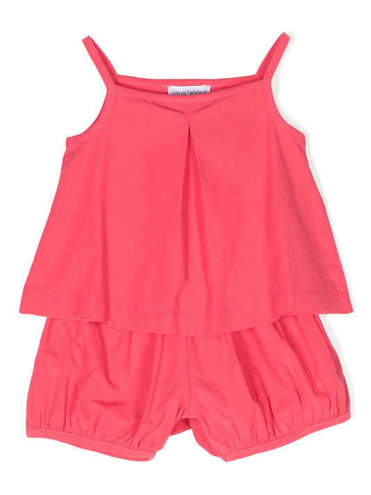 Armani Junior Baby Girl's 2Pc Jersey Tank & Shorts Outifit