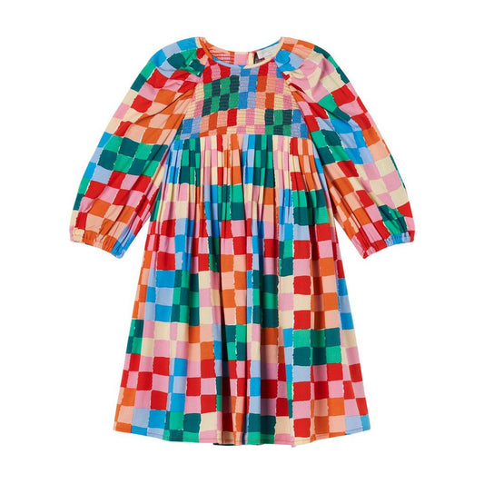 Stella McCartney LS Multicolor Checks Dress