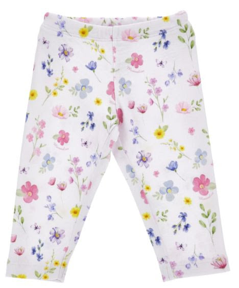 Monnalisa LS Little Flower Top & Legging Set