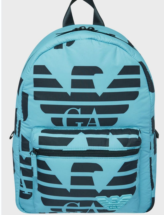 Armani Junior Multi-logo Padded Backpack