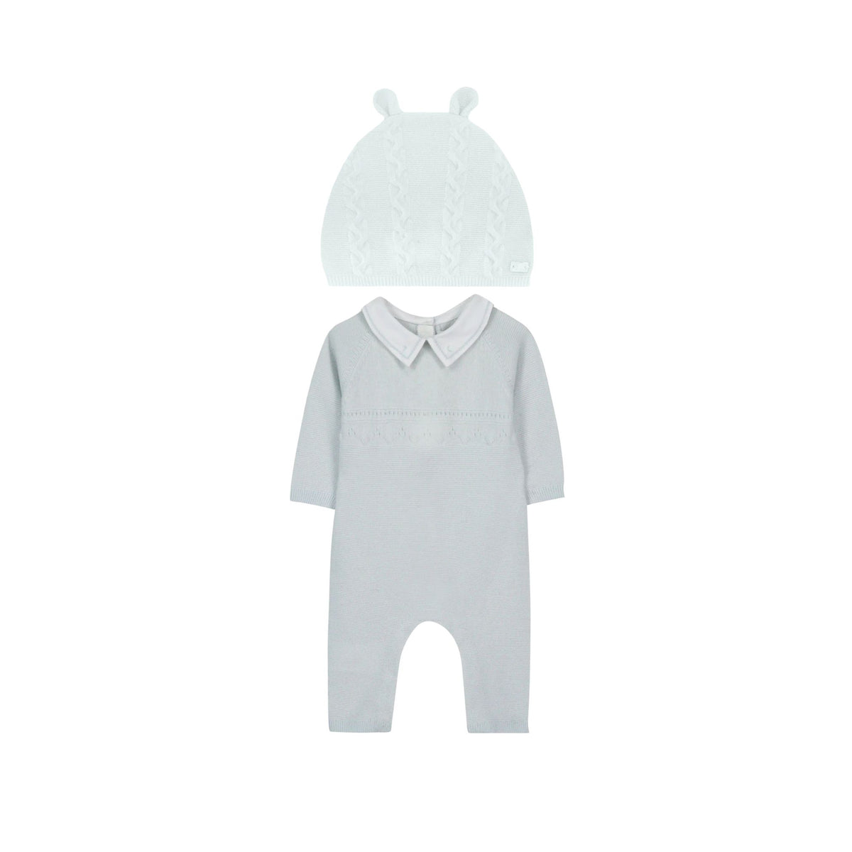 Tartine Knit 2Pc Romper & Hat Set