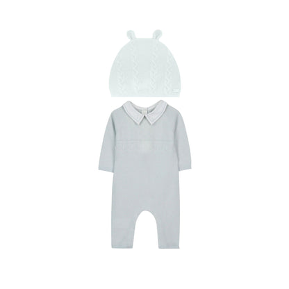 Tartine Knit 2Pc Romper & Hat Set