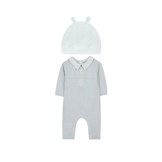 Tartine Knit 2Pc Romper & Hat Set