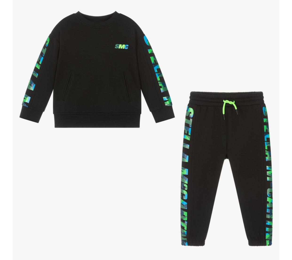 Stella McCartney Boys Active Track Suit w/ SMC Print