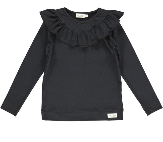 MarMar Long Sleeve Jersey Ruffle T-Shirt