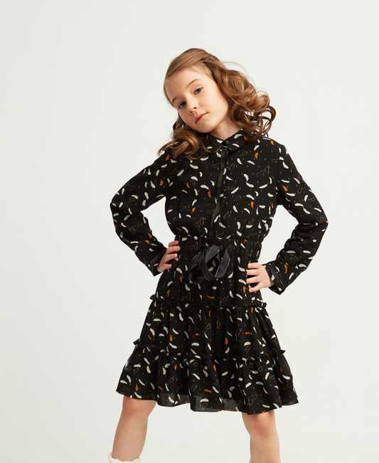 Porter Leaf Print Dress