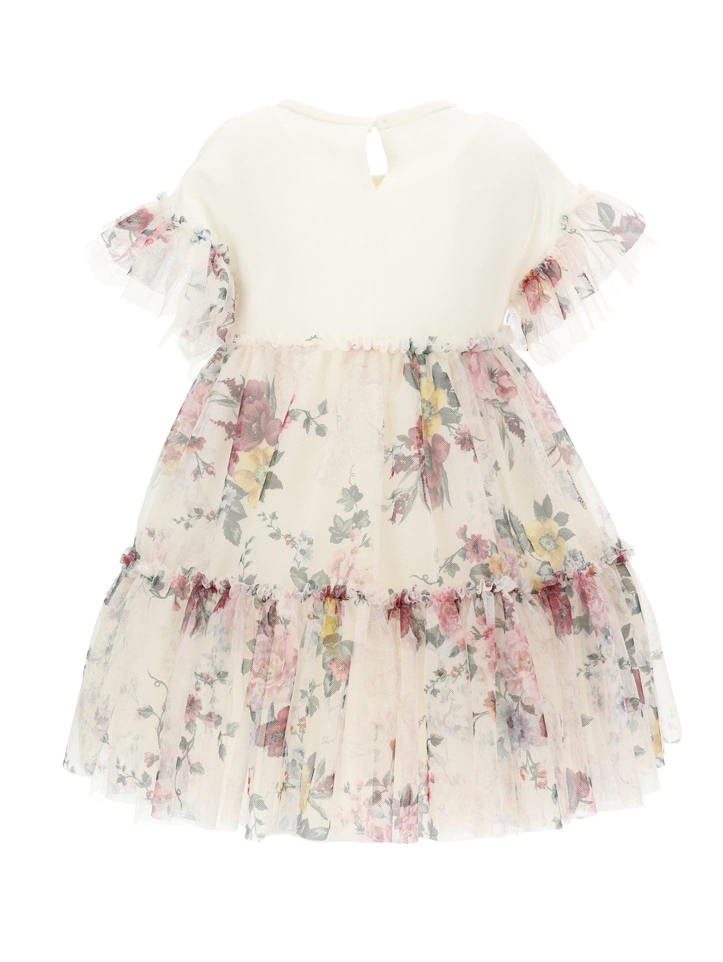 Monnalisa Bloom Tulle Dress