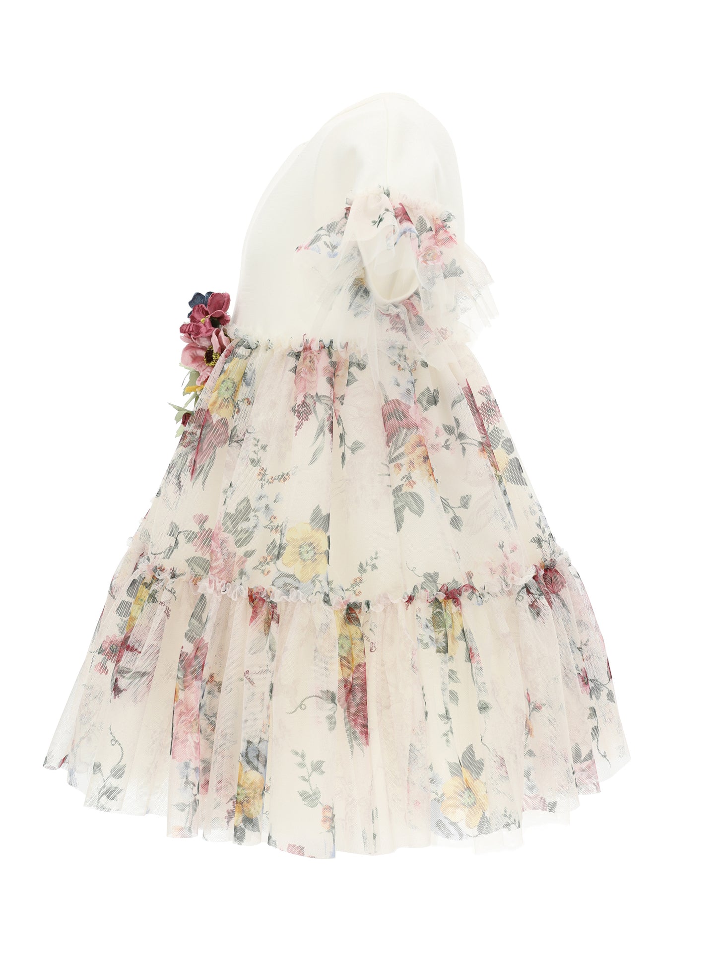 Monnalisa Bloom Tulle Dress