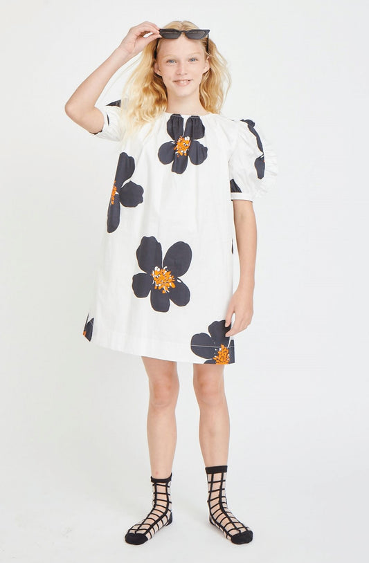 Porter Ruffle Sleeve Poppy Dress