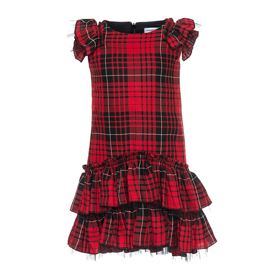 Monnalisa Vaiella Plaid Dress