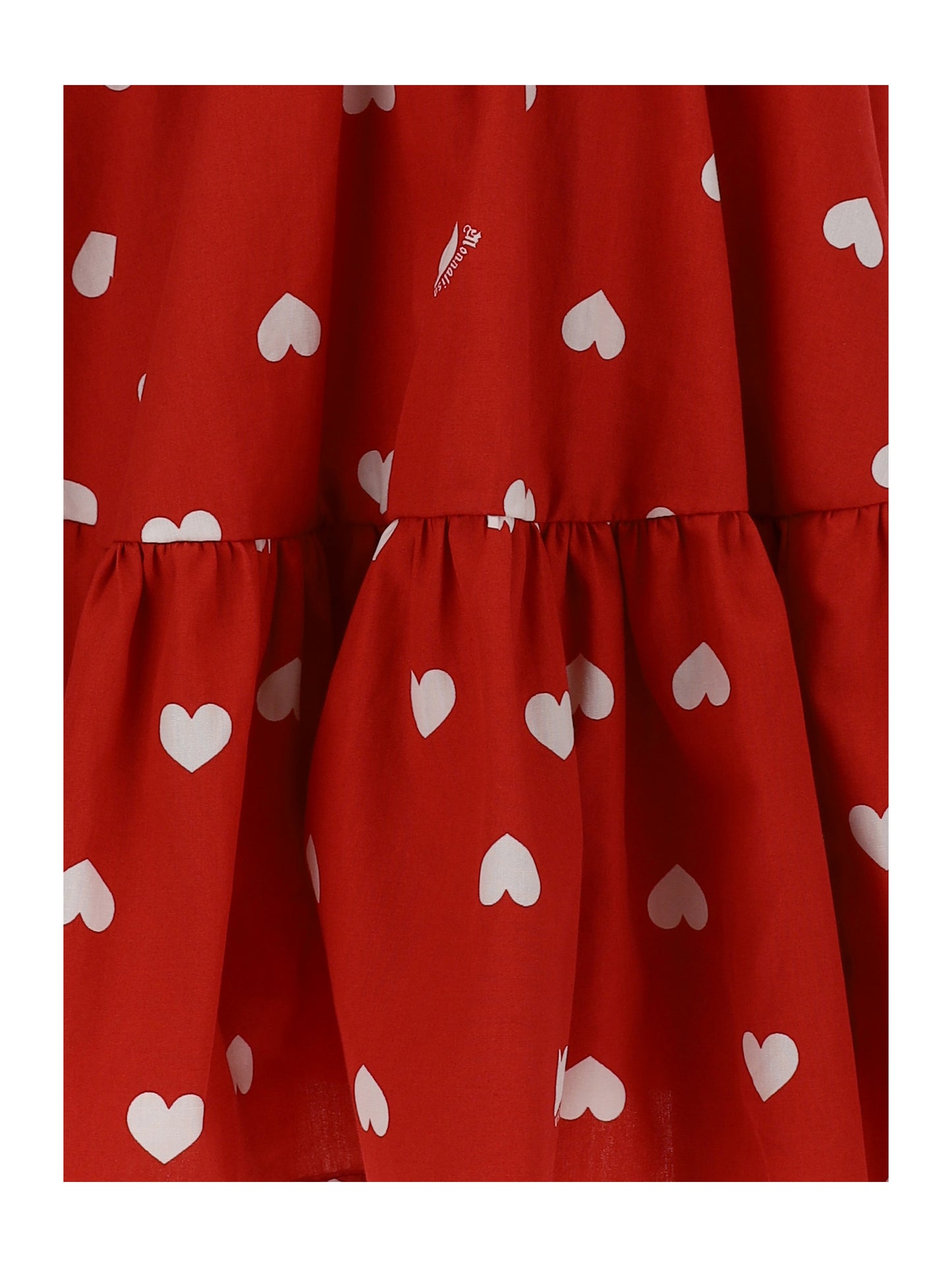 Monnalisa Allover Hearts Dress