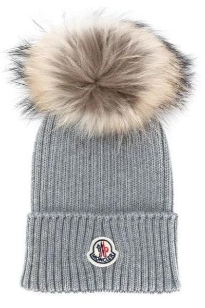 Moncler Natural Pom Pom Hat