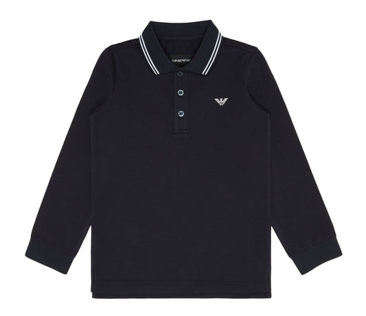 Armani Junior Long Sleeve Polo Shirt