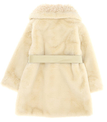 Monnalisa Faux Fur Wrap Coat