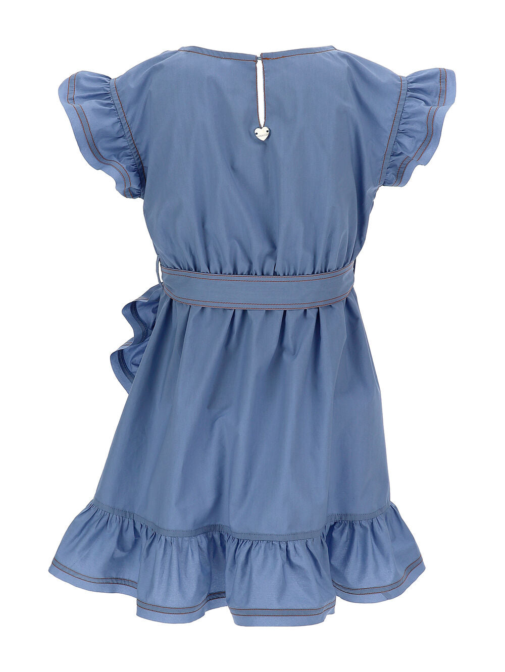 Monnalisa Wrap Popeline Dress