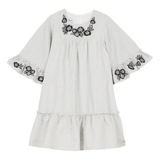 Tartine RobeE Embroidered Stripe Dress