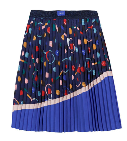Catimini Ball Print Midi Skirt