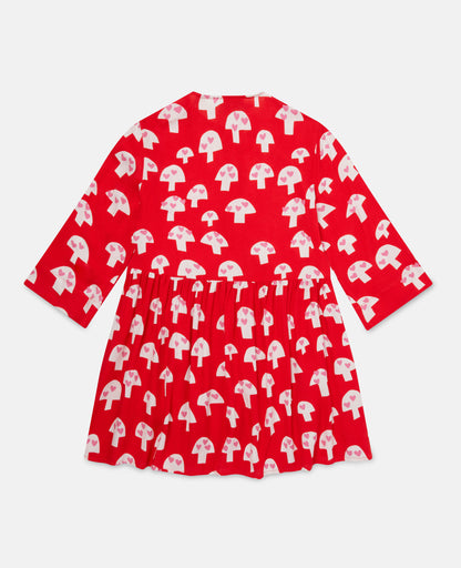 Stella McCartney Mushrooms Viscose Crepe Dress