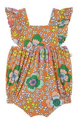 Stella McCartney Baby Girl Sleeveless Floral Bubble Romper