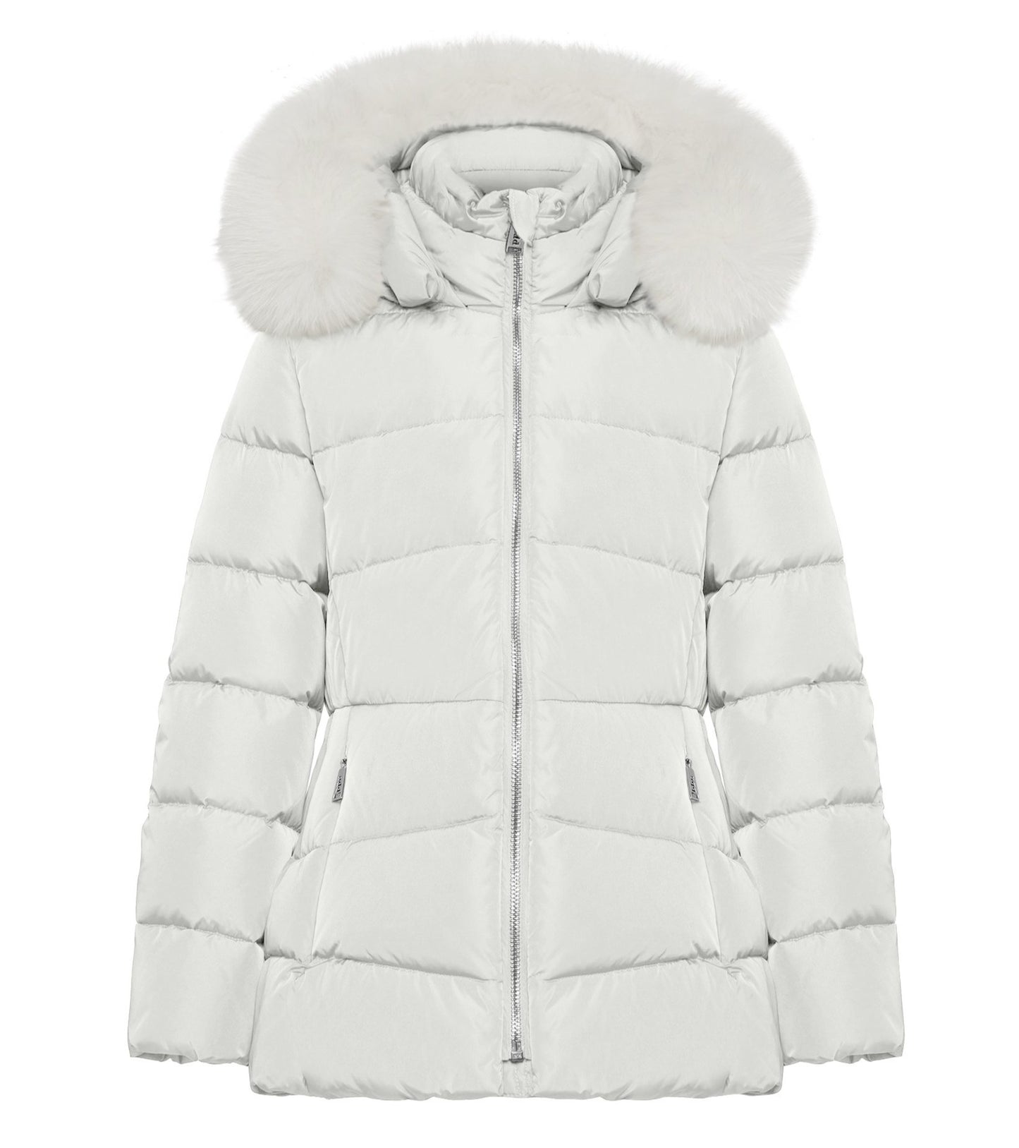 Add Outerwear Girl's Shiny Jacket with Fur