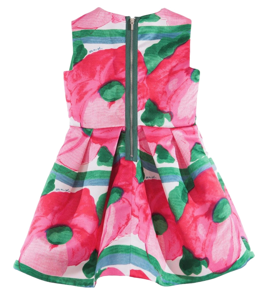 MI60Q-05-MFAB607-B Jumbo Roses Print Dress