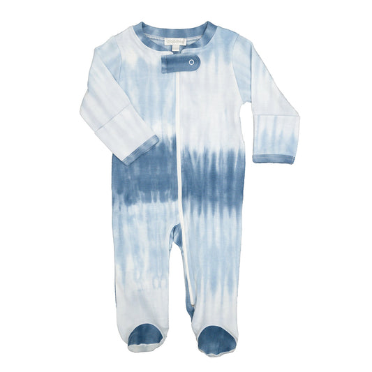 Noomie Gradient Tie Dye Zipper Footie